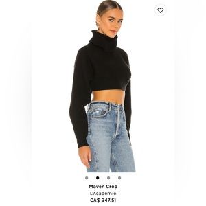 L’Academie Maven Crop Turtleneck